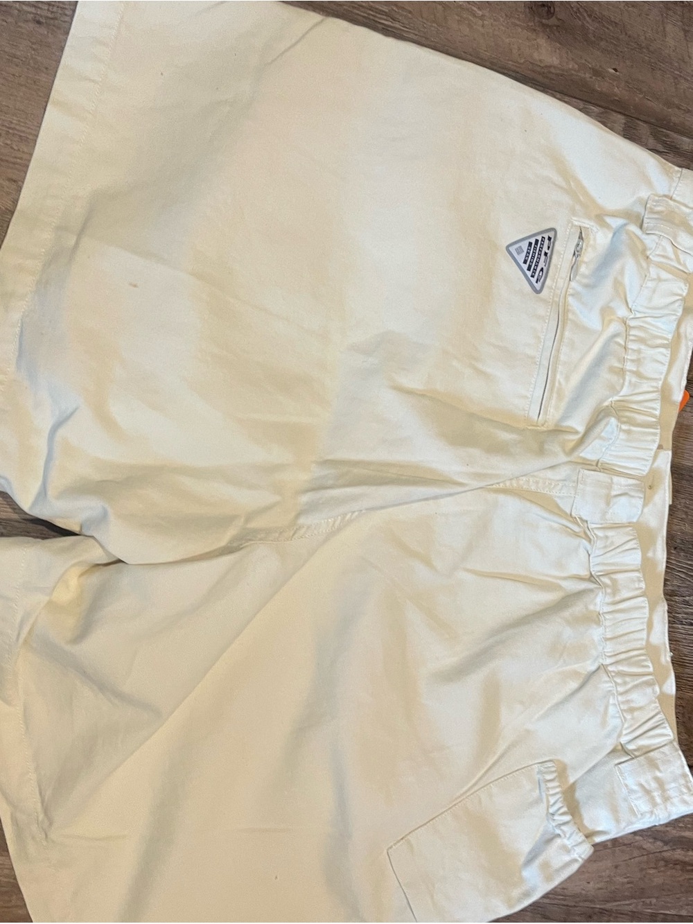 Columbia Men's Cargo Shorts in Off-White/Cream XXL performance fishing gear - Picture 3 of 3